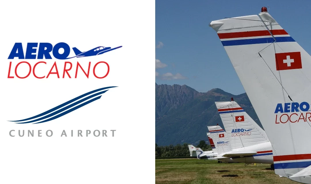 Nuova partnership tra Cuneo Airport e Aero Locarno